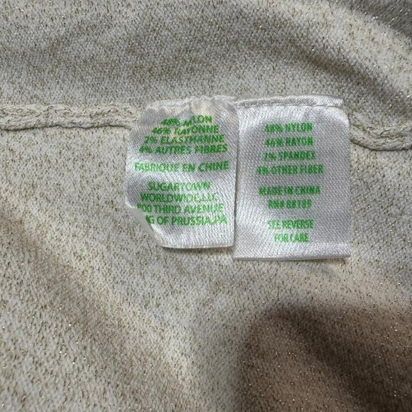 Lilly Pulitzer Ivory Rayon Blend Cold Shoulder Tank Top/Cami Sweater Size: XXS - Picture 9 of 10